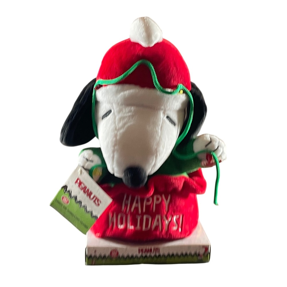 Peanuts Snoopy Animated Light Up Plush Holiday‎ Christmas Decoration